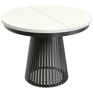Összecsukható asztal Garda fekete/Alpesi fehér kép