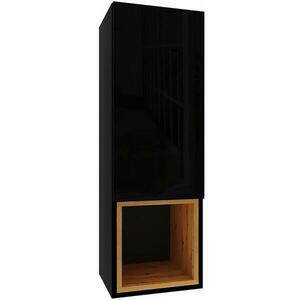 Függő szekrény Izumi 3 BL-DC fekete mat/fényes/artisan kép