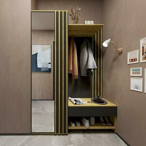 Előszobafal Tavo fekete/artisan kép