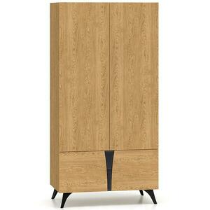 Szekrény Toscania 01 tölgy /hamvas fekete/üveg kép