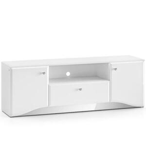 Szekrény RTV Glamour 03 Fényes fehér kép