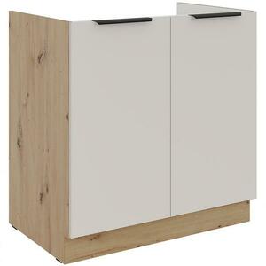 Konyhaszekrény Solea cashmere/artisan 80ZL 2F BB kép