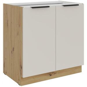 Konyhaszekrény Solea cashmere/artisan 80D 2F BB kép