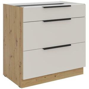 Konyhaszekrény Solea cashmere/artisan 80D 3S BB kép