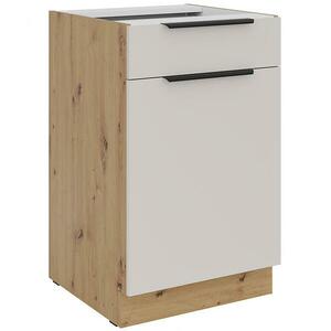 Konyhaszekrény Solea cashmere/artisan 50D 1F 1S BB kép