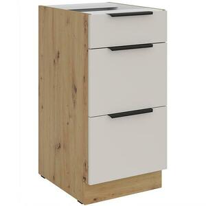 Konyhaszekrény Solea cashmere/artisan 40D 3S BB kép