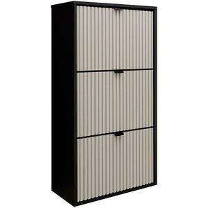 Cipőszekrény Laro I Álló Fekete/Kasmír/ Fekete kép