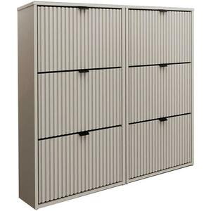 Cipőszekrény Laro Ii Függő Kasmír/Kasmír/ Fekete kép