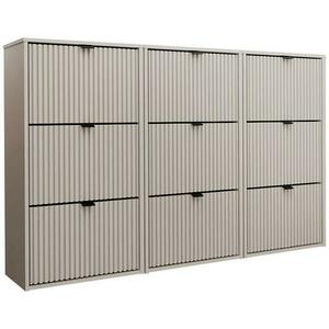 Cipőszekrény Laro Iii Függő Kasmír/Kasmír/ Fekete kép