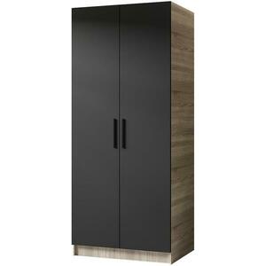 Szekrény Gold 2d Tölgy Sonoma/Fekete kép