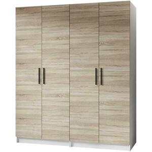 Szekrény X2 Gold 2d Fehér/Tölgy Sonoma kép