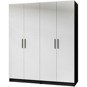 Szekrény X2 Gold 2d Fekete/Fehér kép