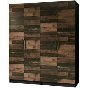 Szekrény X2 Gold 2d Fekete/Old Style kép