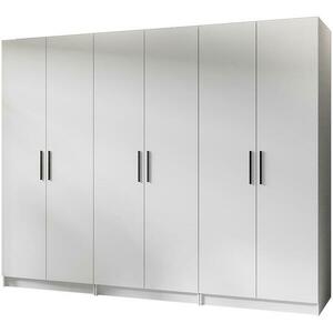 Szekrény X3 Gold 2d Fehér/Fehér kép