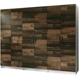 Szekrény X3 Gold 2d Fehér/Old Style kép