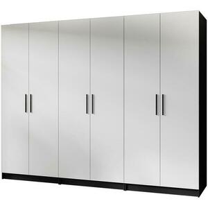 Szekrény X3 Gold 2d Fekete/Fehér kép