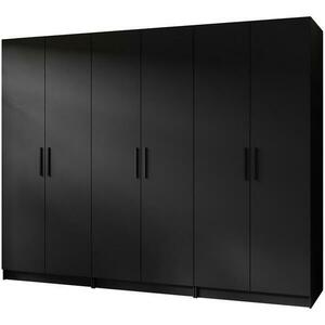 Szekrény X3 Gold 2d Fekete/Fekete kép