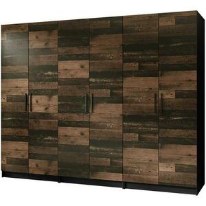 Szekrény X3 Gold 2d Fekete/Old Style kép