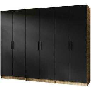 Szekrény X3 Gold 2d Tölgy Craft Aranysárga/Fekete kép