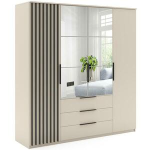 Szekrény Torino Kasmír/Fekete lamella kép