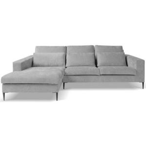 Sarokgarnitúra szett Roma Mini Sereno 693 fényes szürke L kép