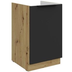 Konyhaszekrény Aria-Bl/Ar Anti Fingerprint 50zl 1f Bb kép