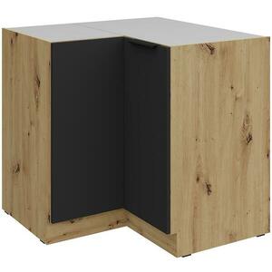 Konyhaszekrény Aria-Bl/Ar Anti Fingerprint 90x90 Dn 2f Bb kép