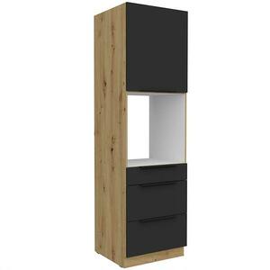 Konyhaszekrény Aria-Bl/Ar Anti Fingerprint 60dps-210 1f 3s kép