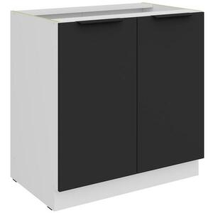 Konyhaszekrény Aria-Bl/Wh Anti Fingerprint 80d 2f Bb kép