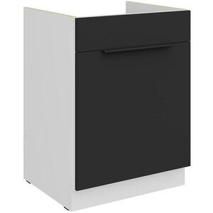 Konyhaszekrény Aria-Bl/Wh Anti Fingerprint 60zl 1s Bb kép