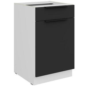 Konyhaszekrény Aria-Bl/Wh Anti Fingerprint 50d 1f 1s Bb kép