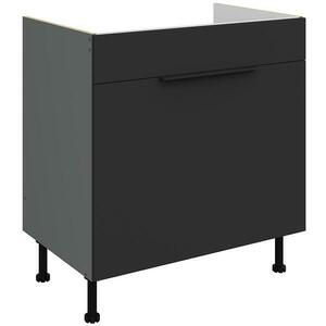 Konyhaszekrény Aria-Bl/Ant Anti Fingerprint 80zl 1s Bb kép