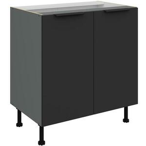 Konyhaszekrény Aria-Bl/Ant Anti Fingerprint 80d 2f Bb kép