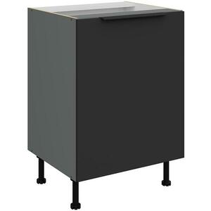 Konyhaszekrény Aria-Bl/Ant Anti Fingerprint 60d 1f Bb kép