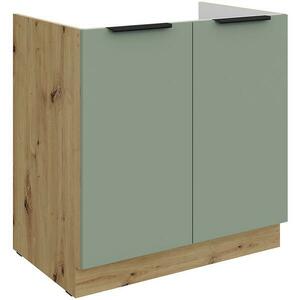 Konyhaszekrény Aria-Sa/Ar Anti Fingerprint 80zl 2f Bb kép