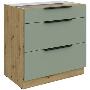 Konyhaszekrény Aria-Sa/Ar Anti Fingerprint 80d 3s Bb kép