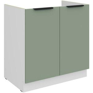 Konyhaszekrény Aria-Sa/Wh Anti Fingerprint 80zl 2f Bb kép