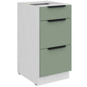 Konyhaszekrény Aria-Sa/Wh Anti Fingerprint 40d 3s Bb kép