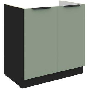 Konyhaszekrény Aria-Sa/Bl Anti Fingerprint 80zl 2f Bb kép