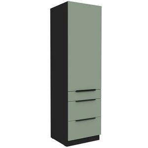 Konyhaszekrény Aria-Sa/Bl Anti Fingerprint 60dks-210 1f 3s kép