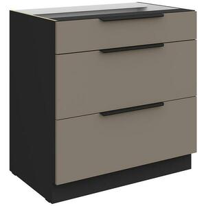 Konyhaszekrény Aria-Ta/Bl Anti Fingerprint 80d 3s Bb kép