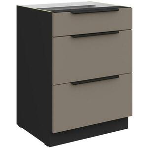 Konyhaszekrény Aria-Ta/Bl Anti Fingerprint 60d 3s Bb kép