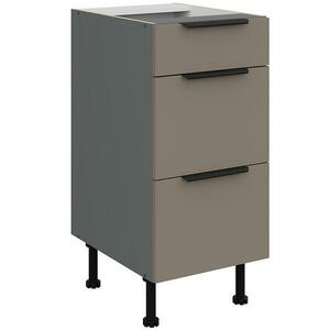 Konyhaszekrény Aria-Ta/Ant Anti Fingerprint 40d 3s Bb kép