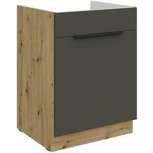 Konyhaszekrény Aria-Gr/Ar Anti Fingerprint 60zl 1s Bb kép