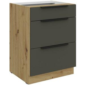 Konyhaszekrény Aria-Gr/Ar Anti Fingerprint 60d 3s Bb kép