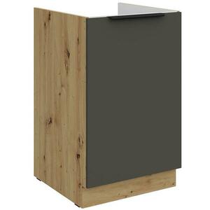 Konyhaszekrény Aria-Gr/Ar Anti Fingerprint 50zl 1f Bb kép