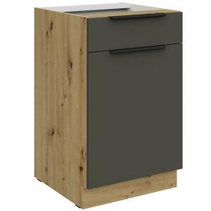 Konyhaszekrény Aria-Gr/Ar Anti Fingerprint 50d 1f 1s Bb kép