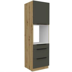 Konyhaszekrény Aria-Gr/Ar Anti Fingerprint 60dps-210 1f 3s kép