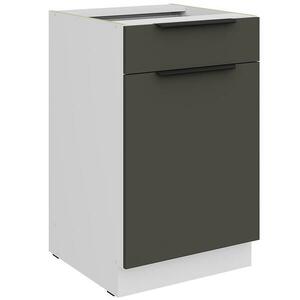 Konyhaszekrény Aria-Gr/Wh Anti Fingerprint 50d 1f 1s Bb kép