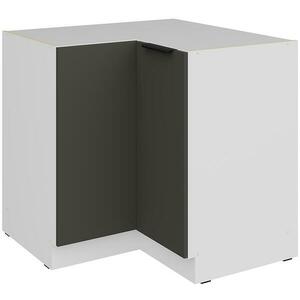 Konyhaszekrény Aria-Gr/Wh Anti Fingerprint 90x90 Dn 2f Bb kép